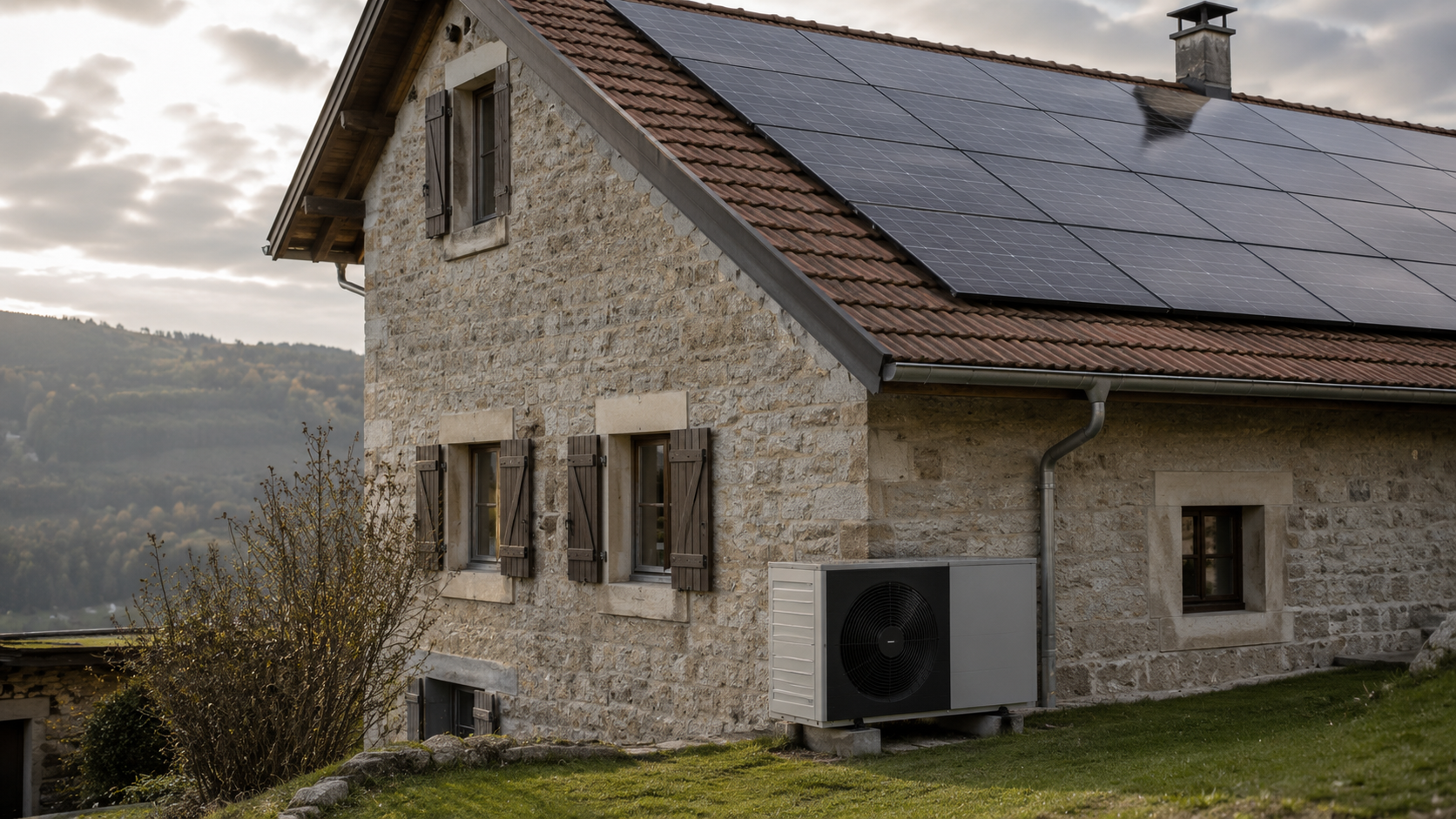 Maître d'ouvrage étudiant un projet de rénovation énergétique dans le canton de Neuchâtel.