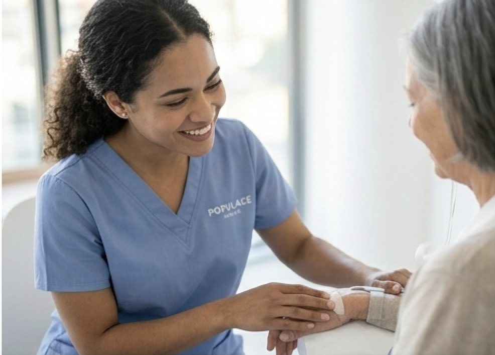 image of pharmacist consulting with a customer
