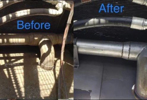 Radiator Rinsing with Steam instead of high pressure