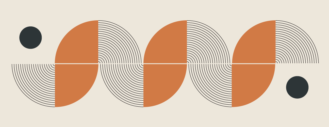 Modern abstract forms in warm neutrals create rhythm, balance, and visual flow.