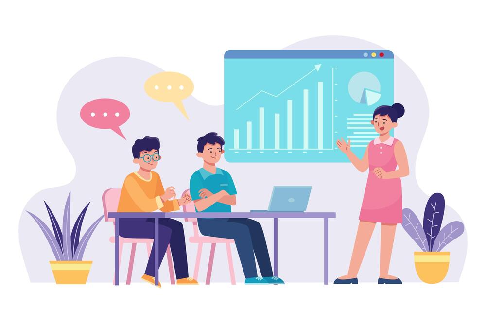 Illustration representing Link Barista’s approach to measuring SEO results, tracking ROI, and continuously optimizing link building performance.