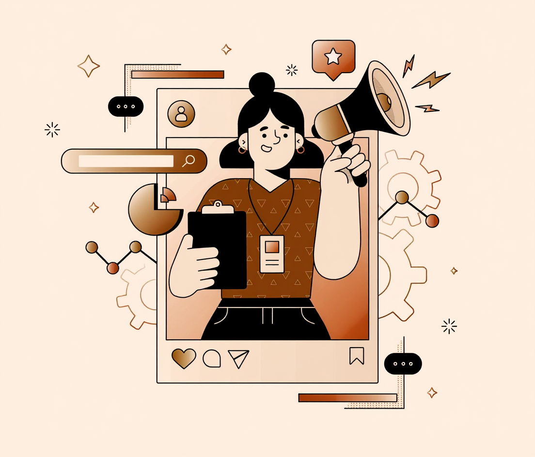 Illustration representing Link Barista’s AI-driven outreach process for identifying relevant publishers and securing high-quality link placements.