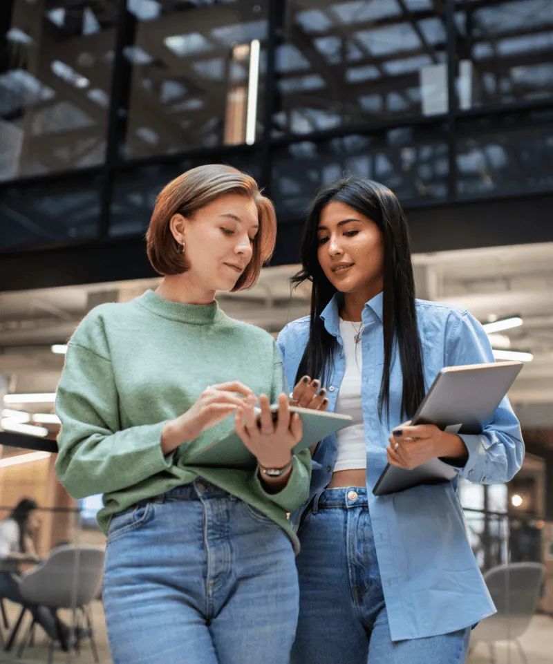 Link Barista team reviewing live reporting together, representing a transparent and collaborative approach to link building.