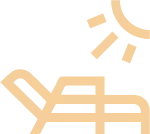 Ícono de una mano sosteniendo un sol estilizado con rayos.