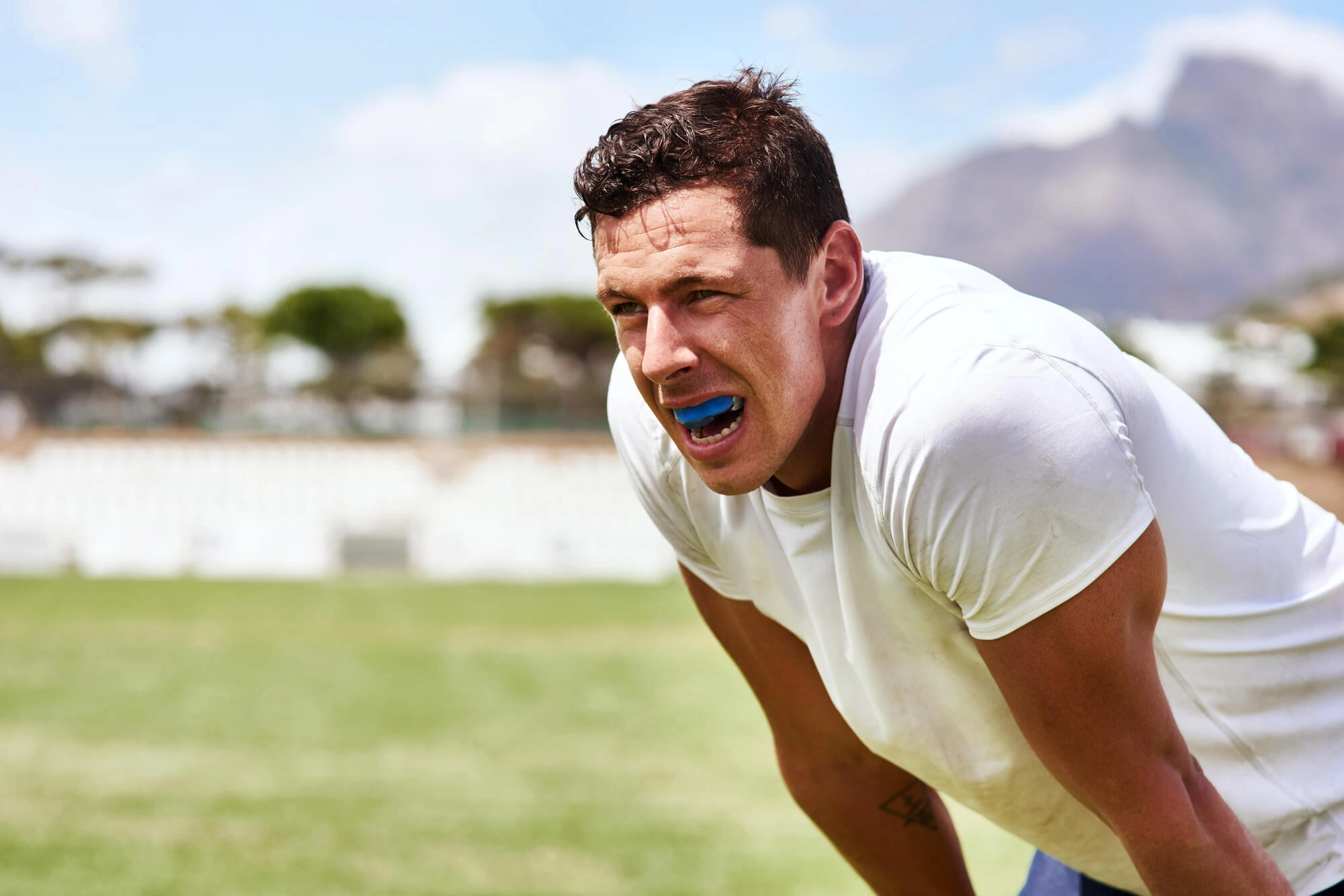Man wearing mouth guards opelika_