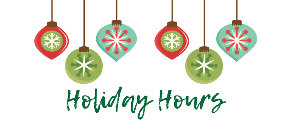 Holiday hours
