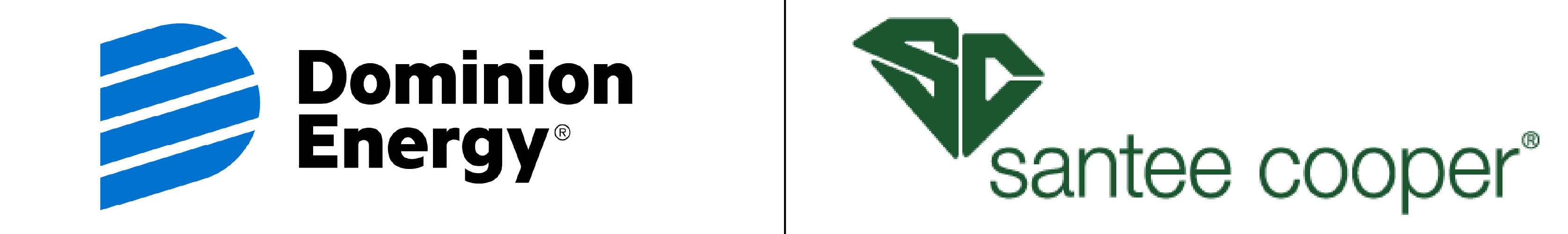 Dominion Energy and Santee Cooper logo lockup