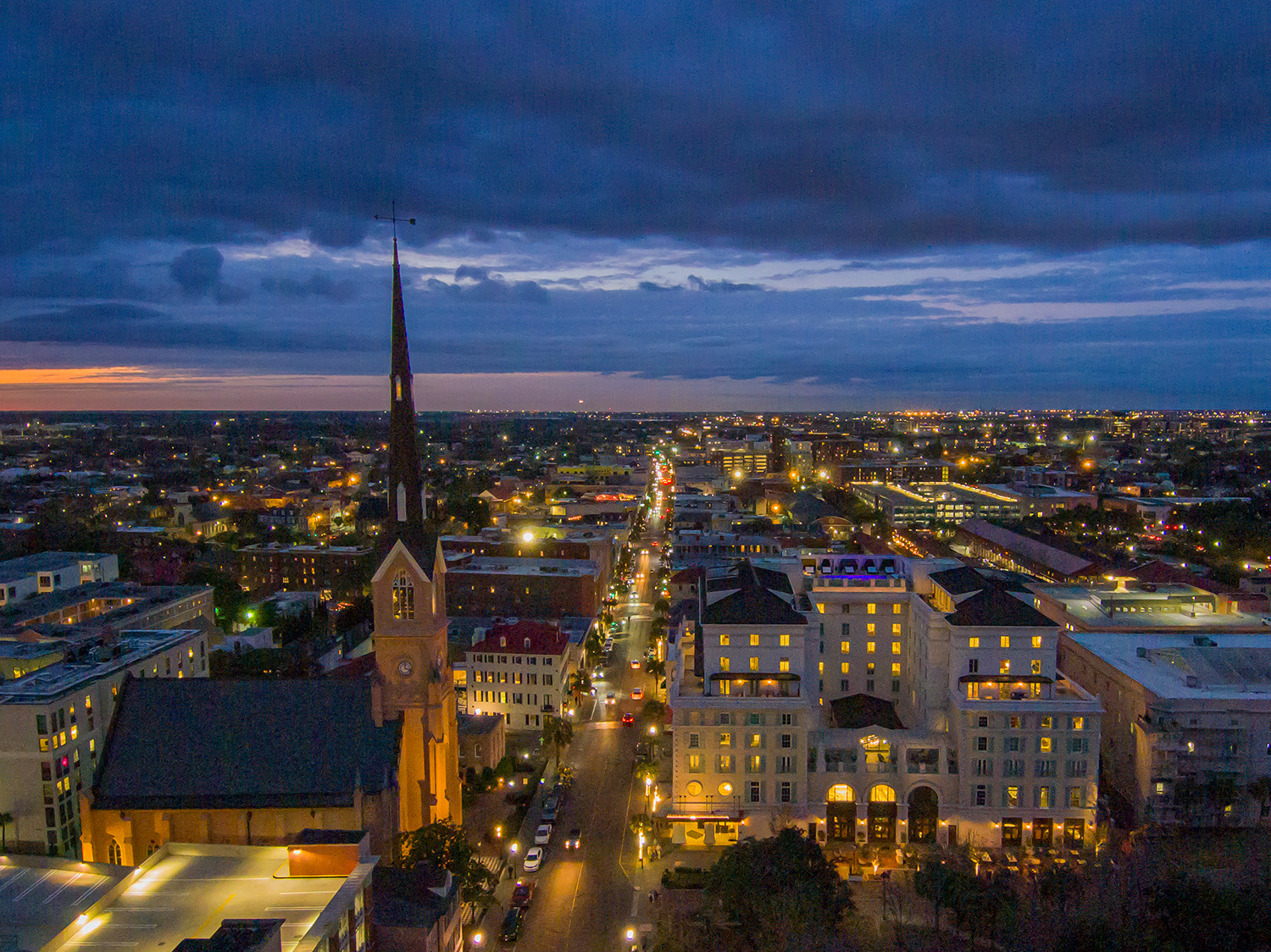Charleston, SC at night