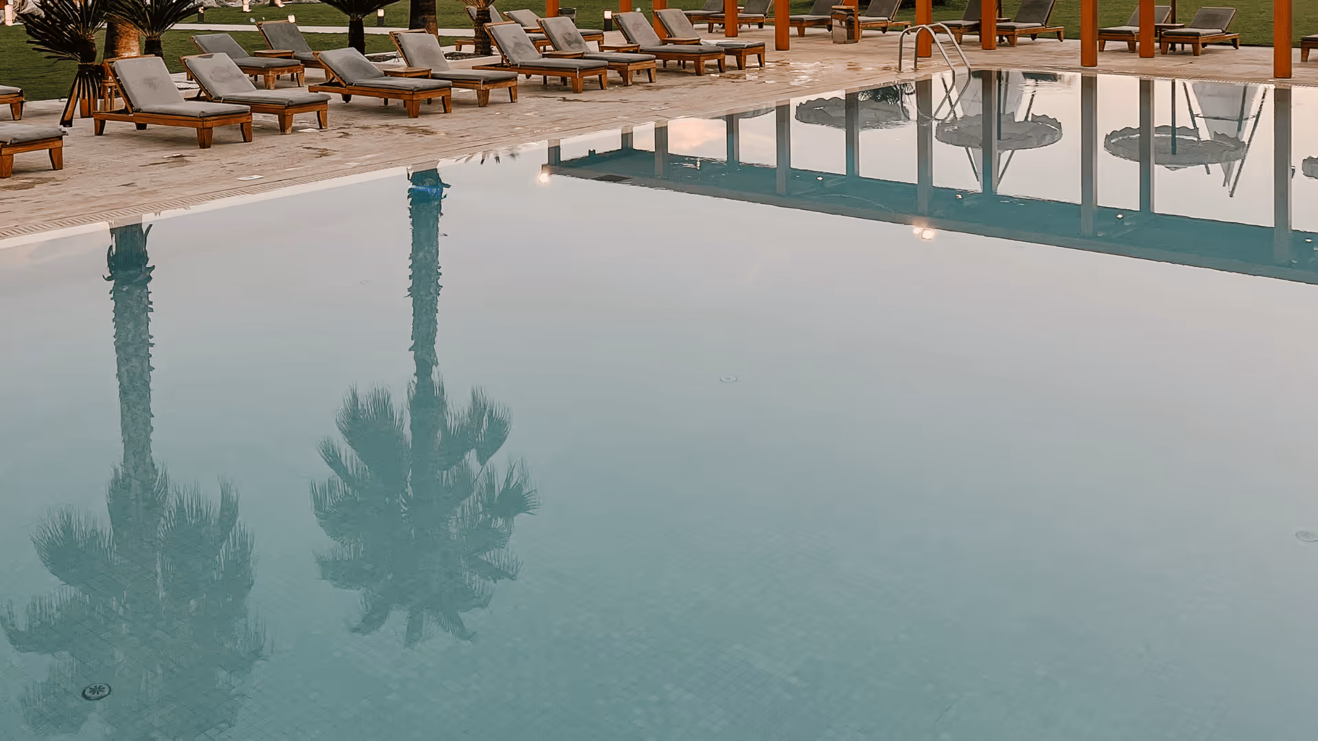 pool in florida with chairs around it