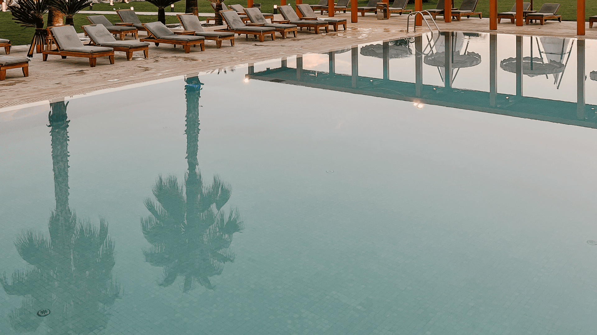 pool in florida with chairs around it
