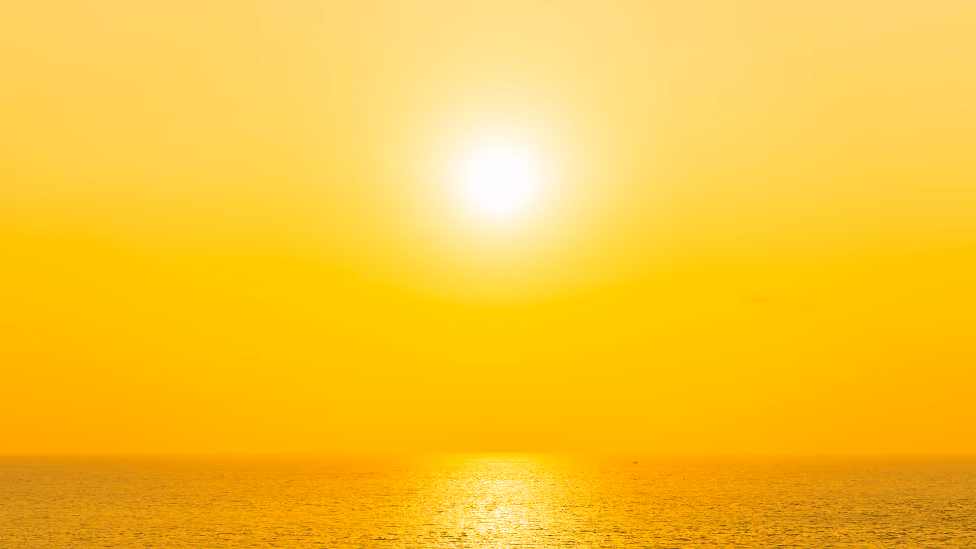 sun shining over water