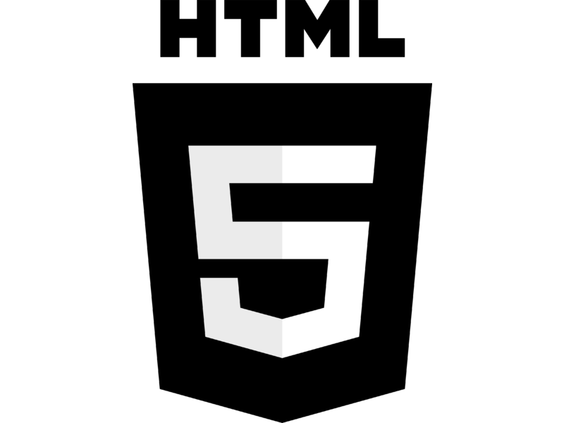 Stylized white number 5 on a black background.