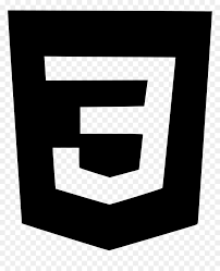 CSS3 logo with a black shield and stylized white number 3 in the center.