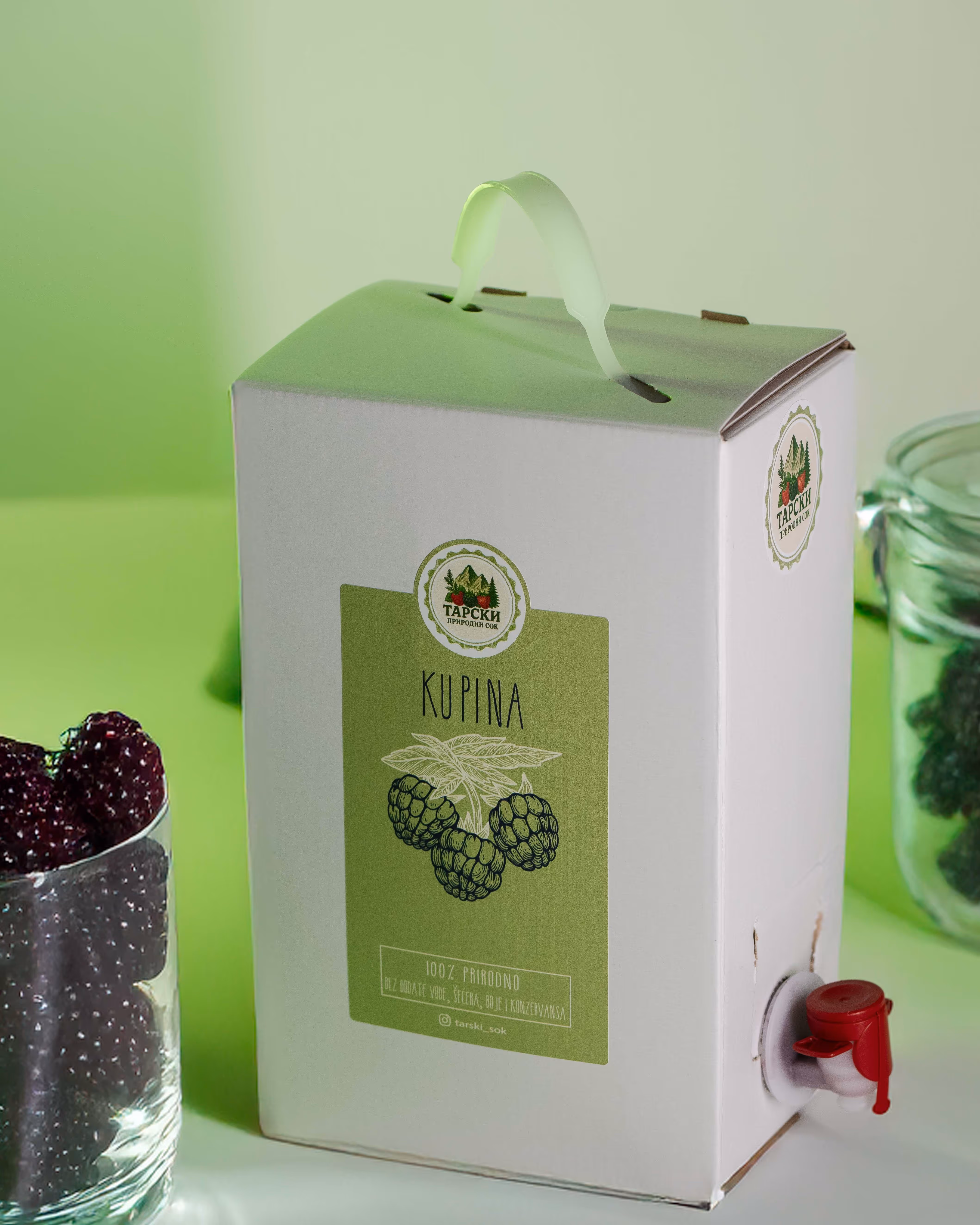 Tarski sok od kupine u ambalaži od 3l.