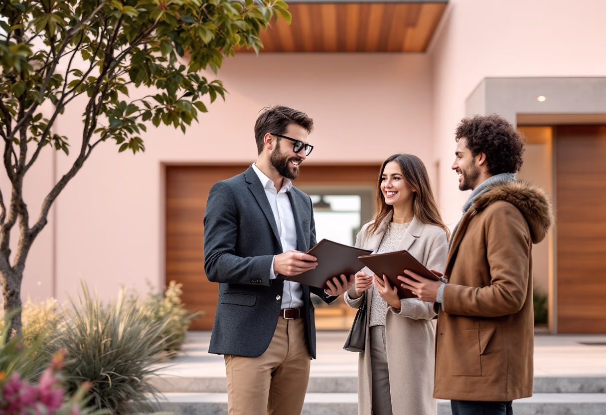 image of people working in an office (for a real estate tech)
