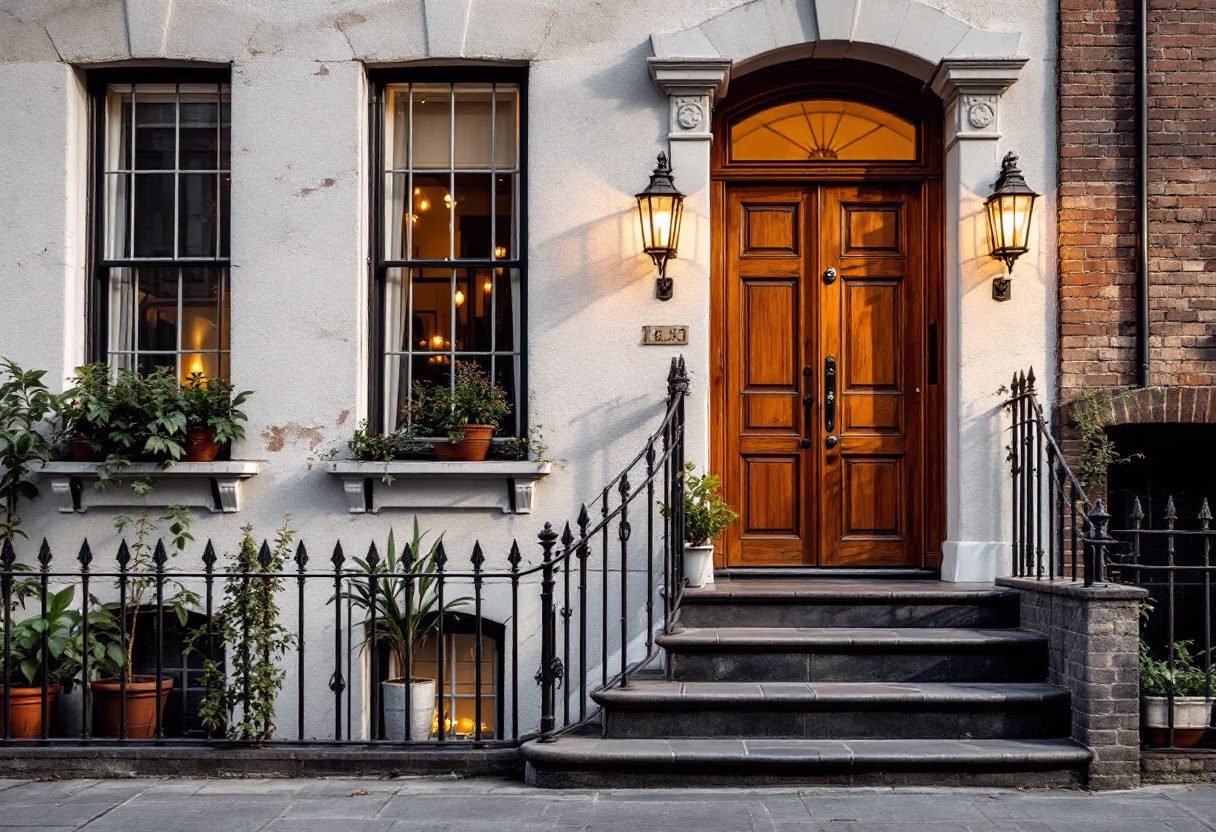 image of a traditional townhouse