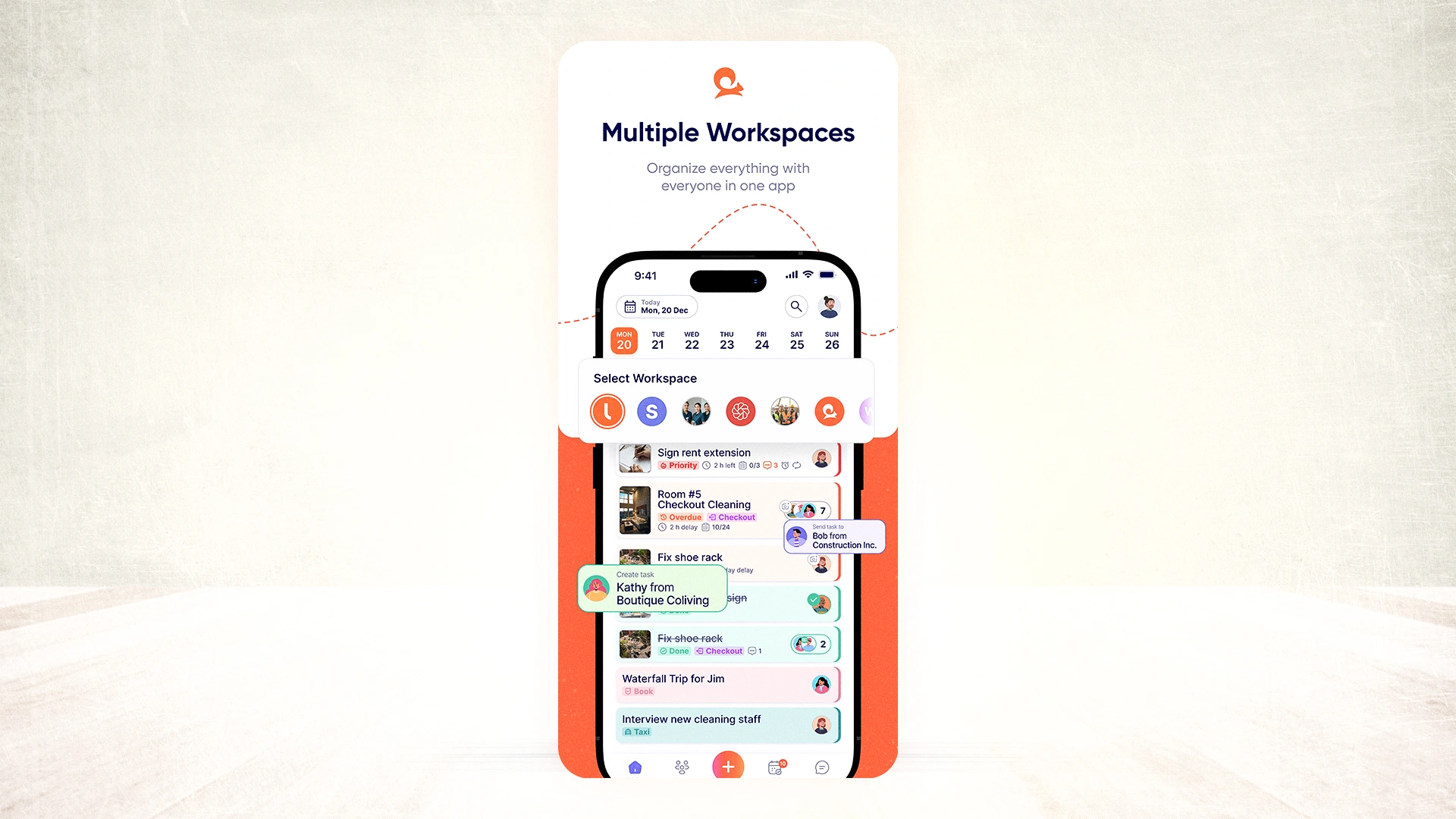 Tasa multiple workspaces preview
