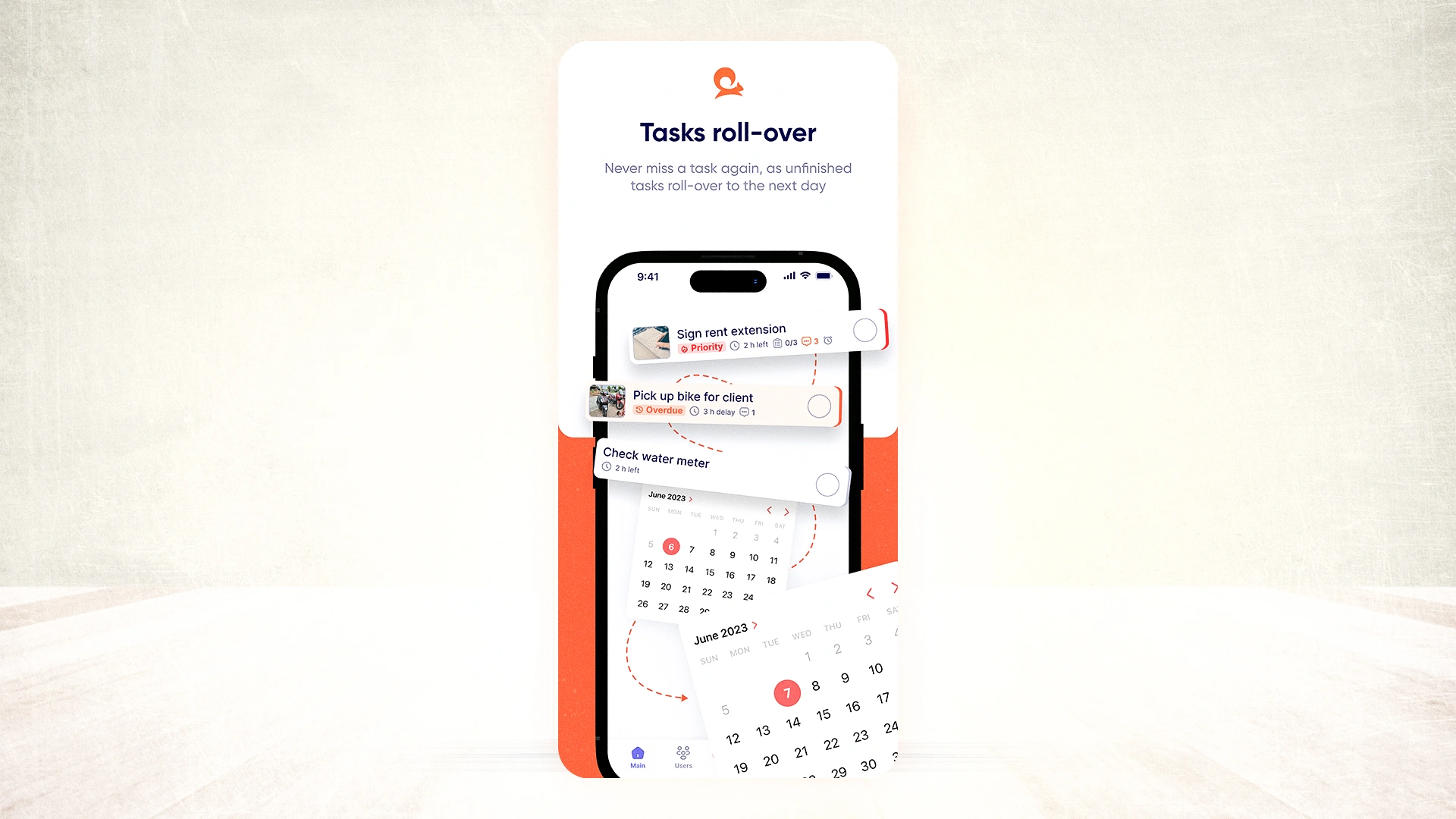 Tasa task roll-over preview