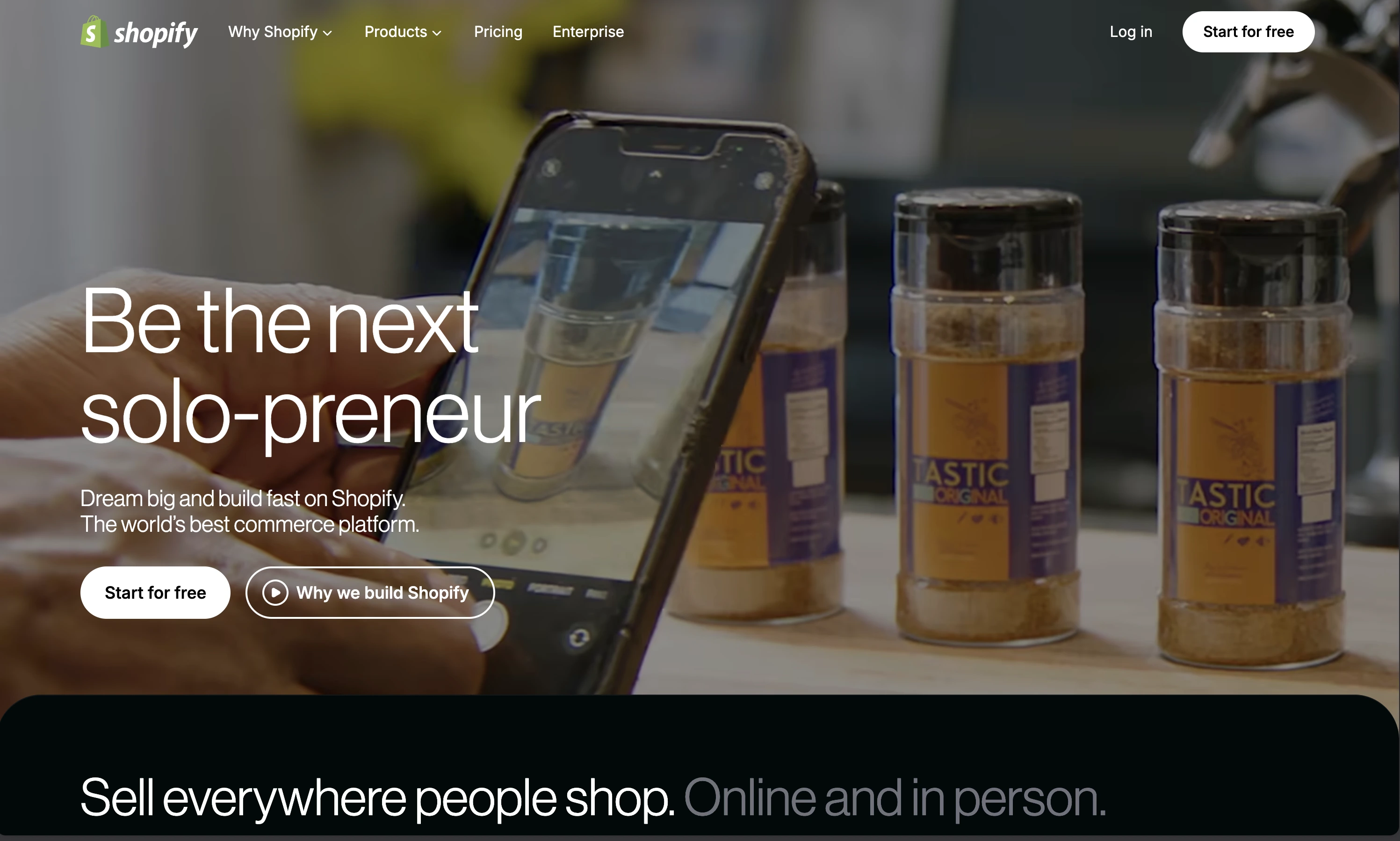 Shopify website view - Ecommerce & online store 