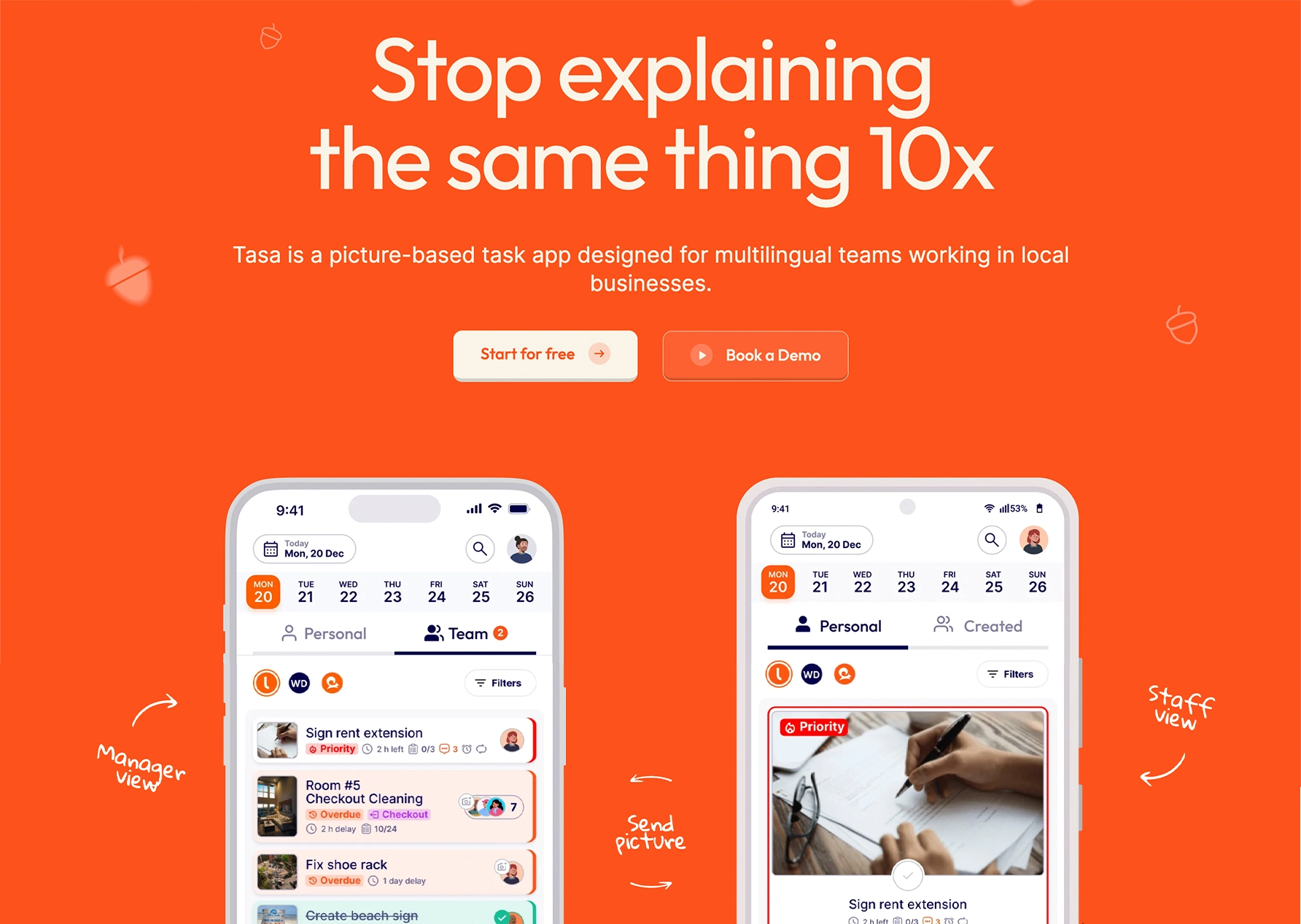 Tasa website preview