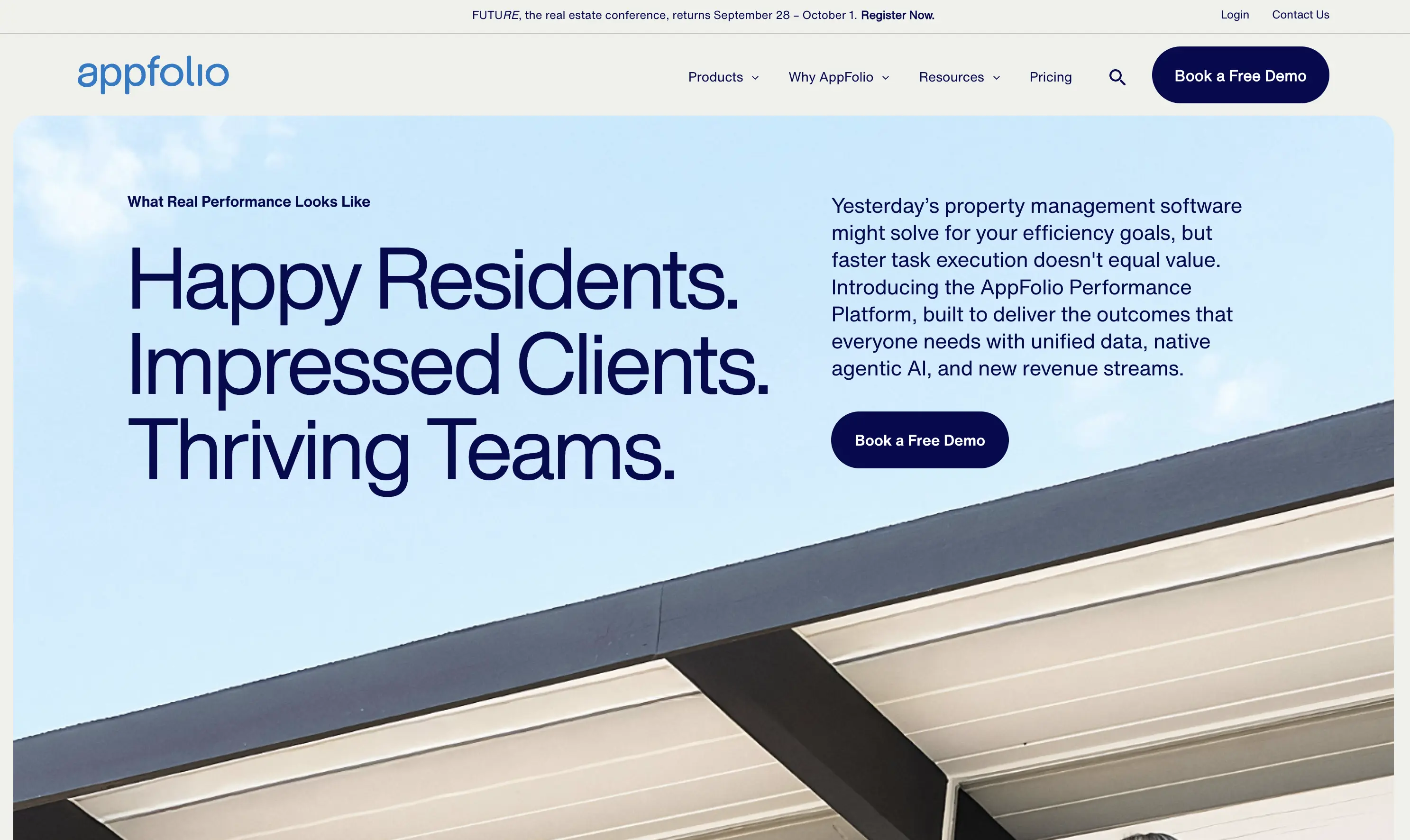 AppFolio website view