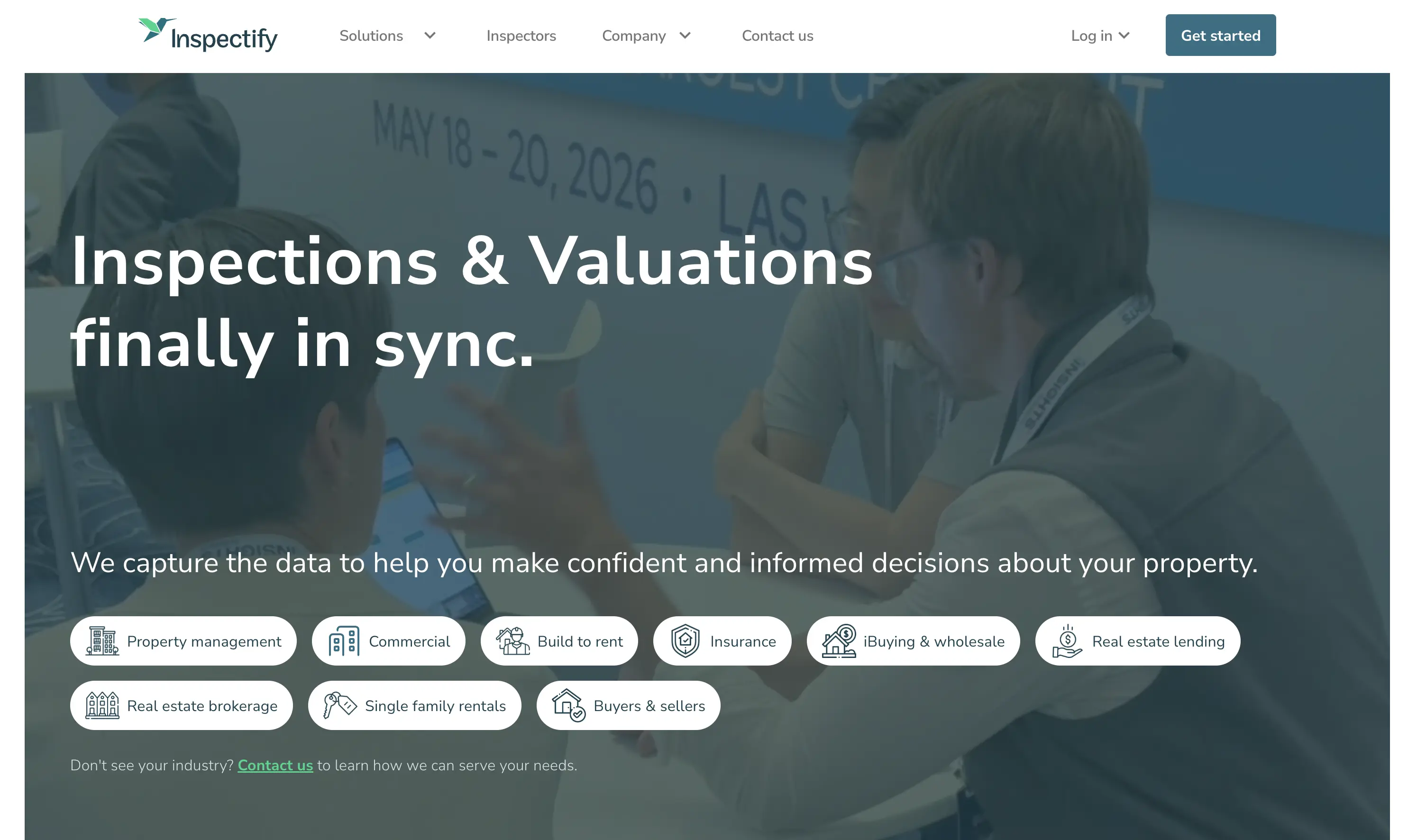 Inspectify website view
