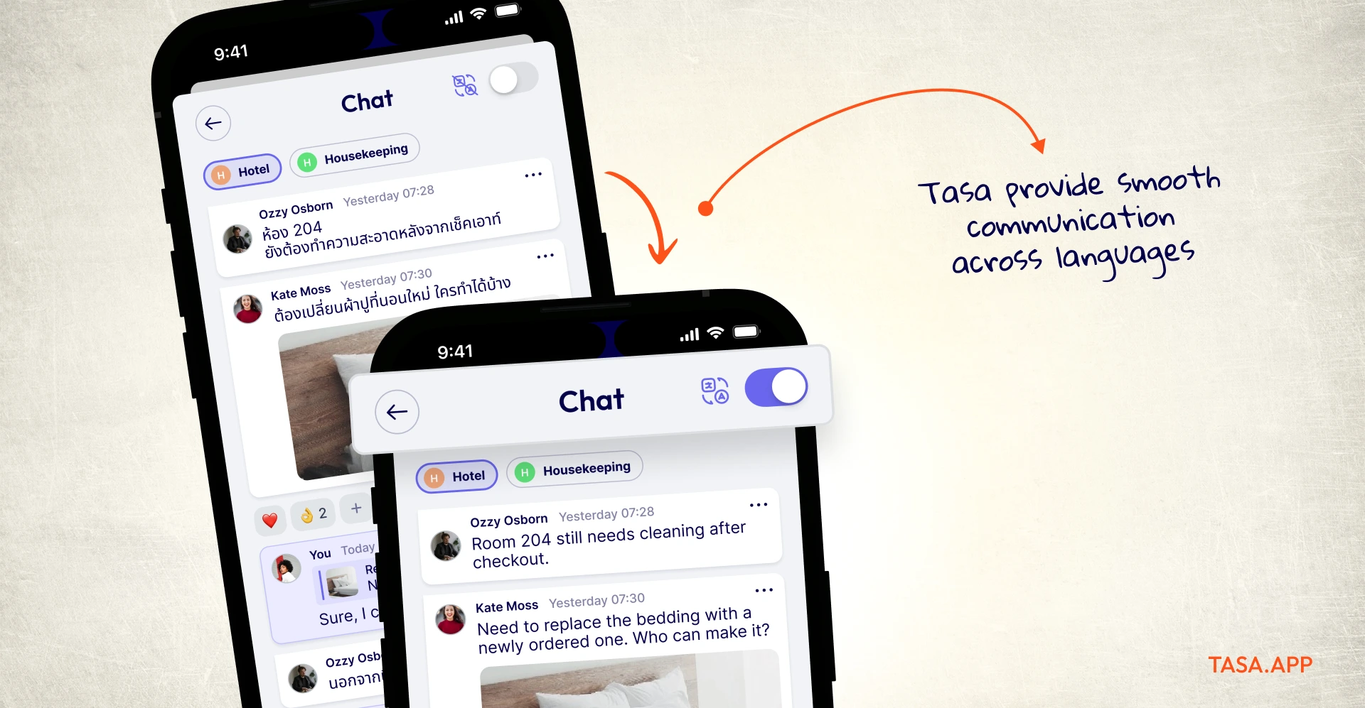 Eliminate language barrier with Tasa