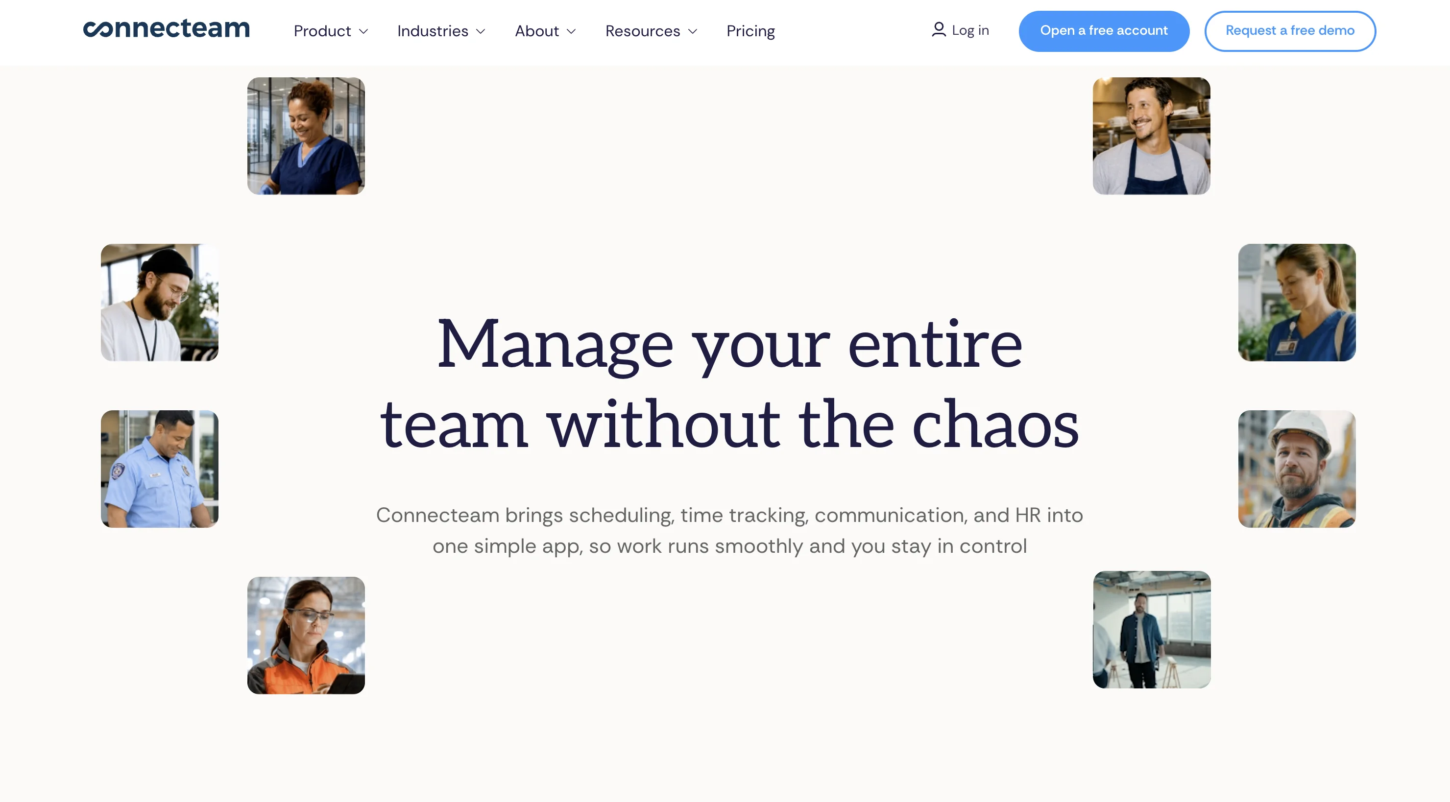 connecteam website view