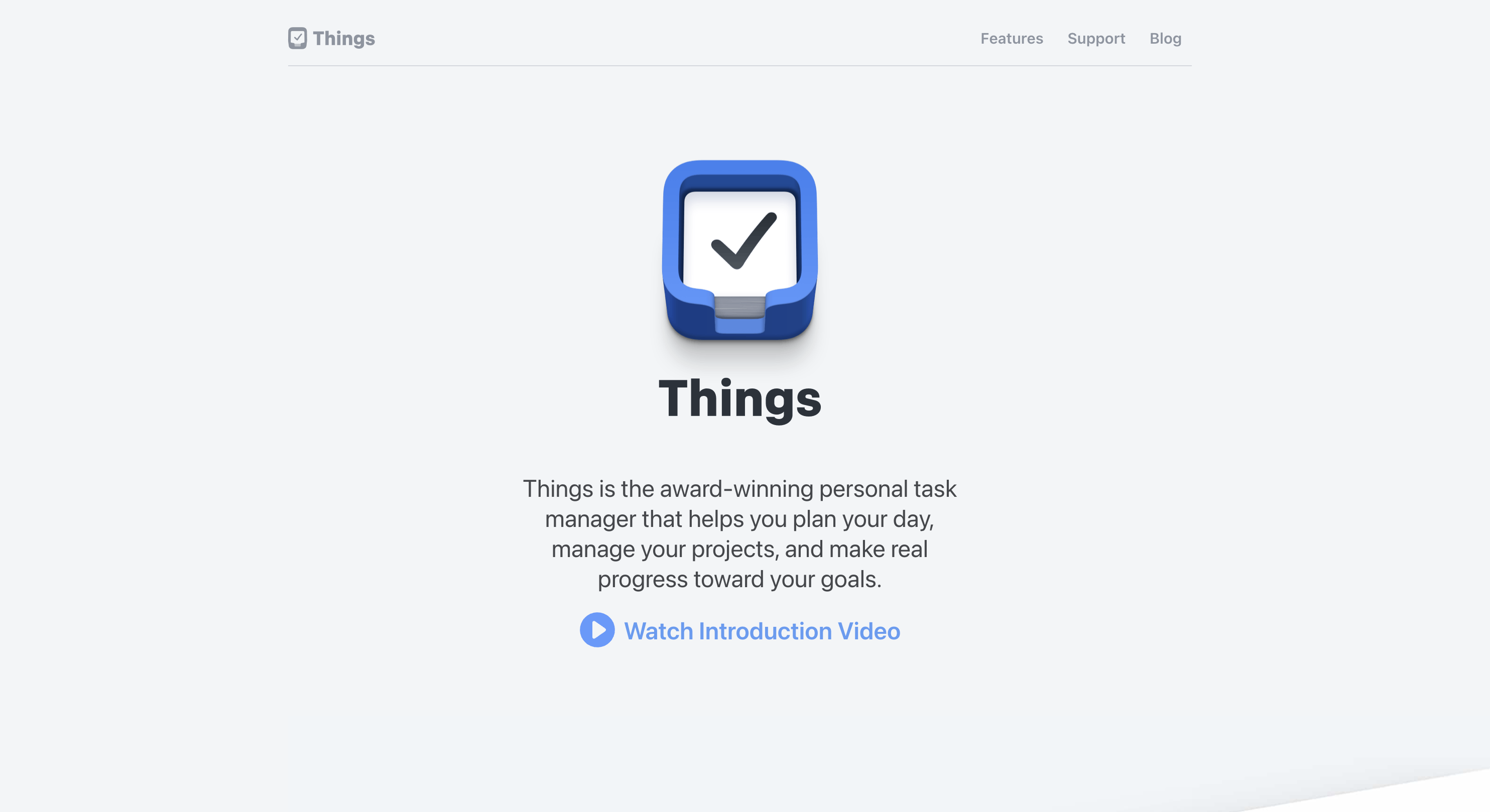 Things website view