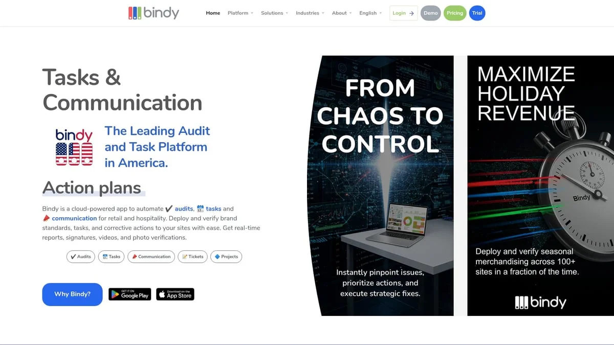 CompliantIA (Bindy) website view