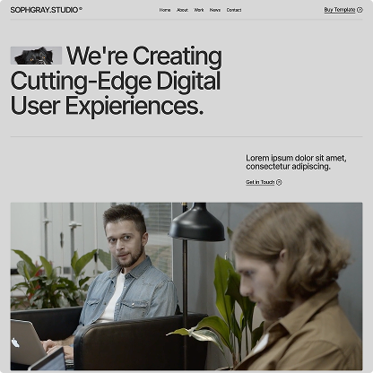 Sophgray — Portfolio & Agency Website Template