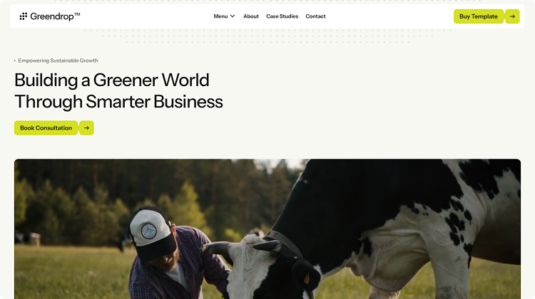 Greendrop — Environment Website Template