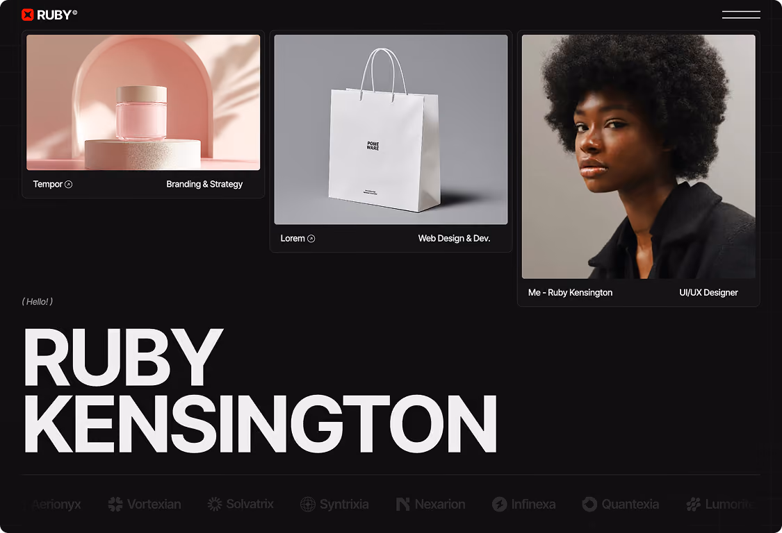 Ruby — Portfolio & Agency Website Template