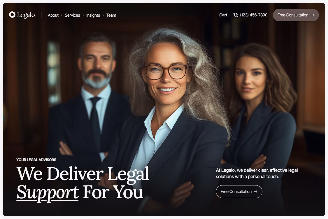 Legalo — Law Website Template