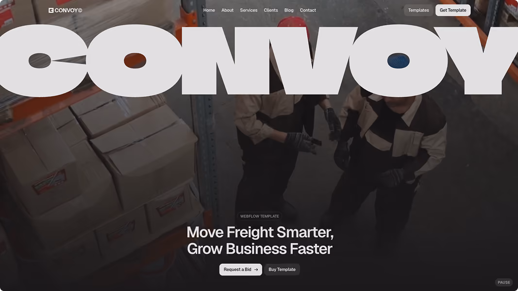 Convoy — Transportation Website Template