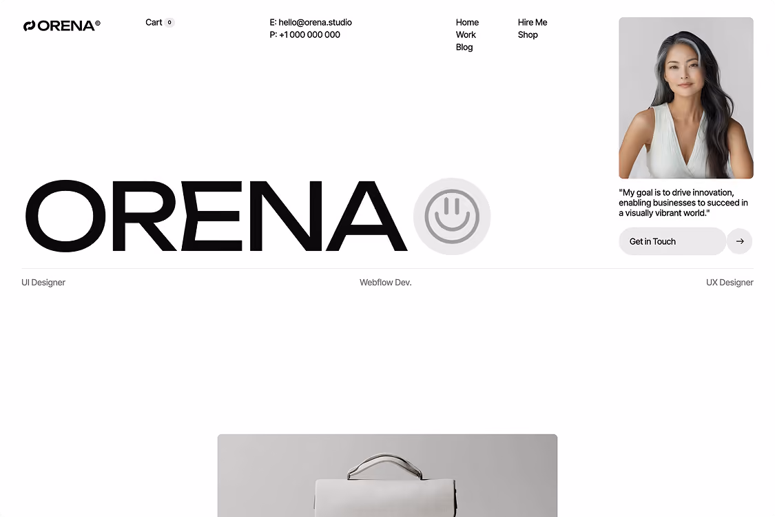 Orena — Portfolio & Agency Website Template