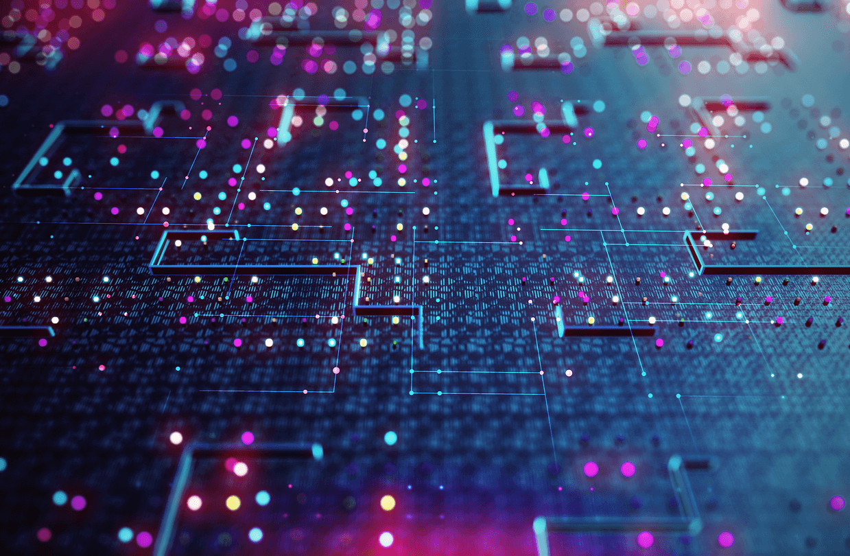 Circuit board pattern close-up