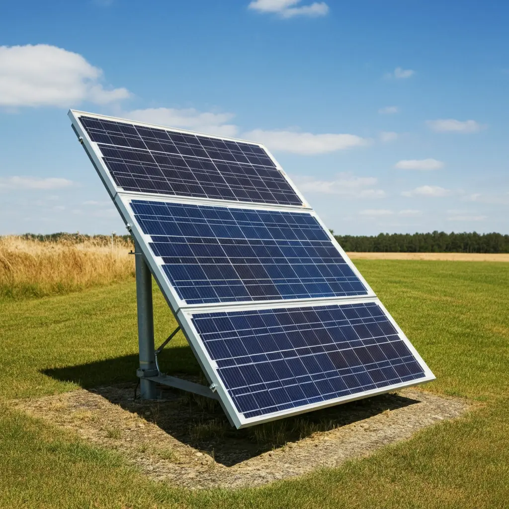 Solar Panel on White Background