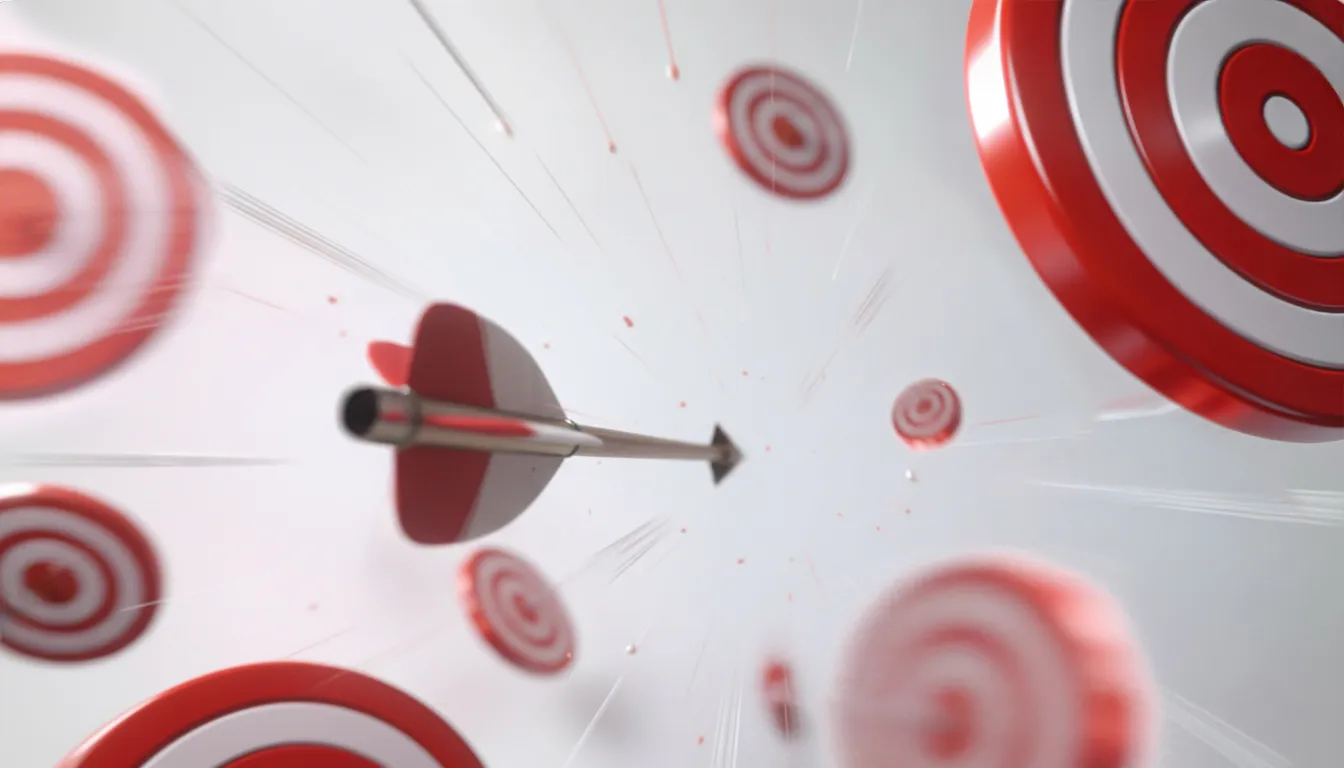 Abstract image of an arrow passing through multiple targets, representing the misconception of targeted price manipulation.