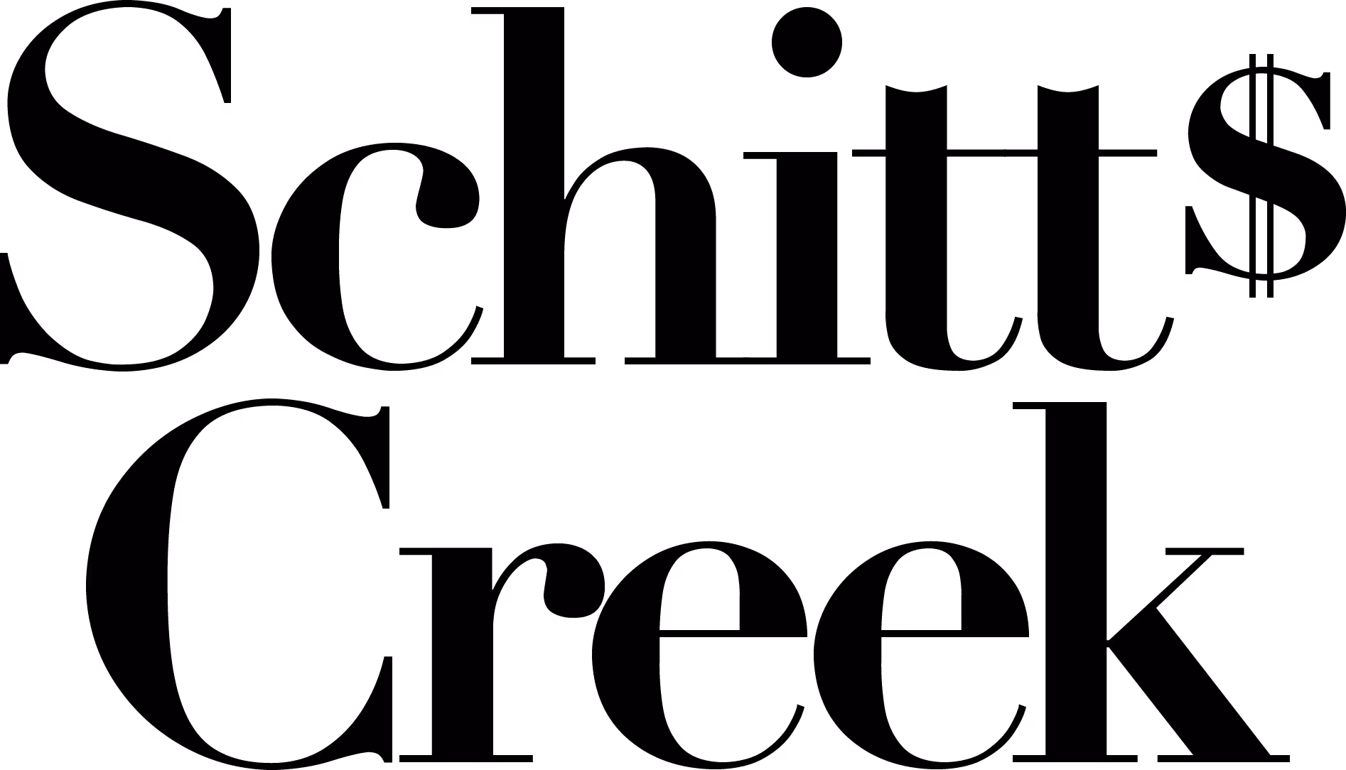 Schitt's Creek logo in black