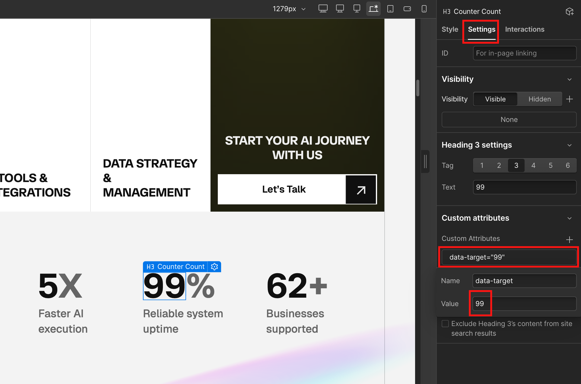 Custom Counter Image