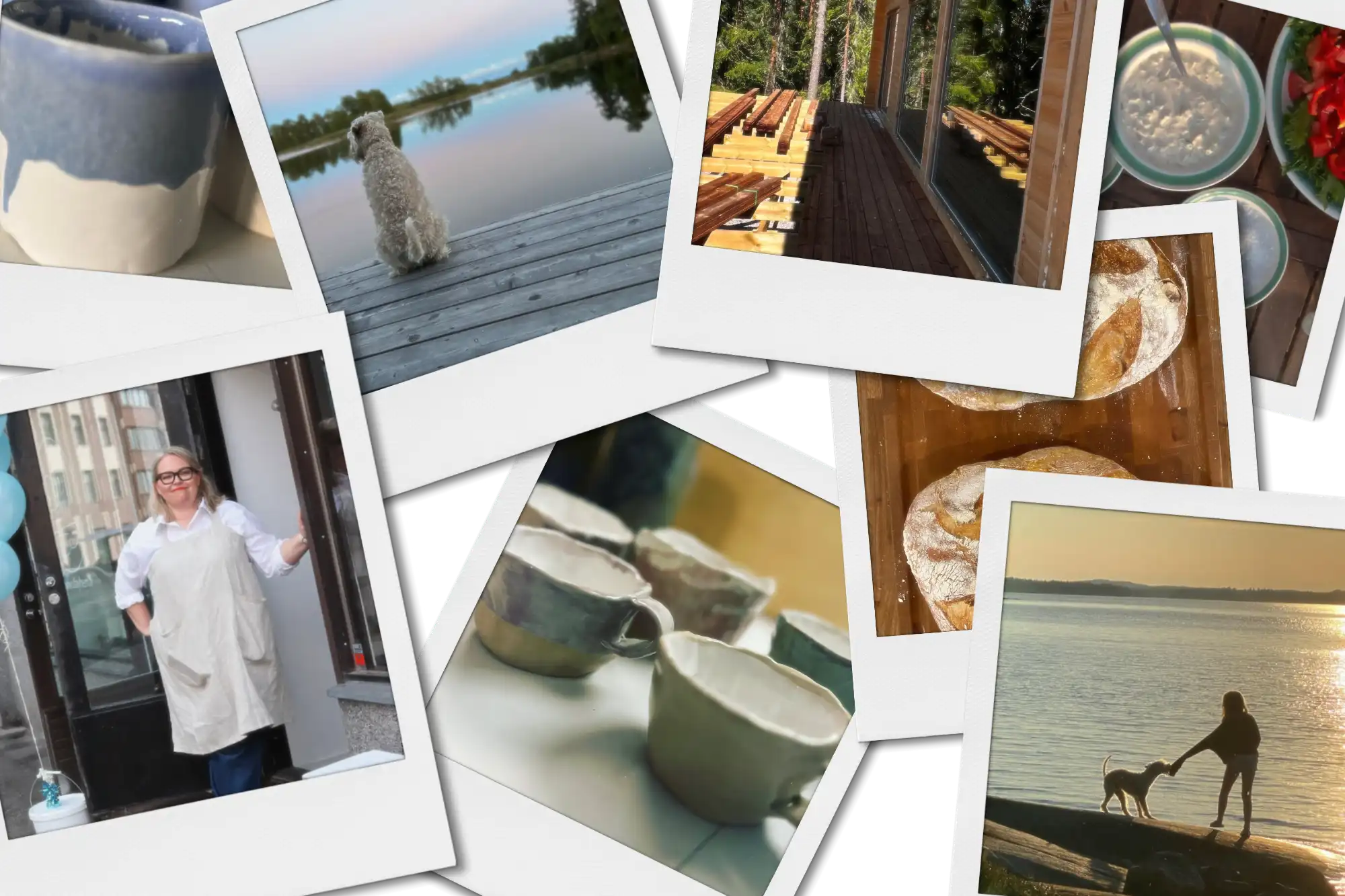 polaroid-kuvia Emman elämästä