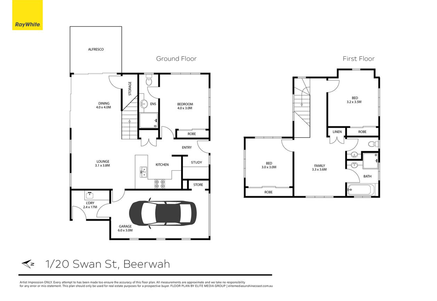 floorplan of swan street beerwah