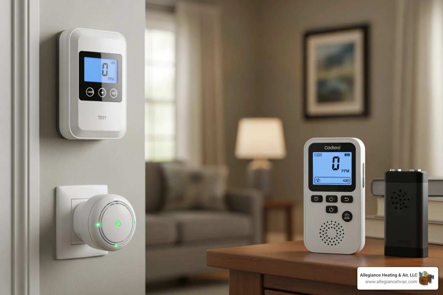 Various types of carbon monoxide detectors - Carbon monoxide detector