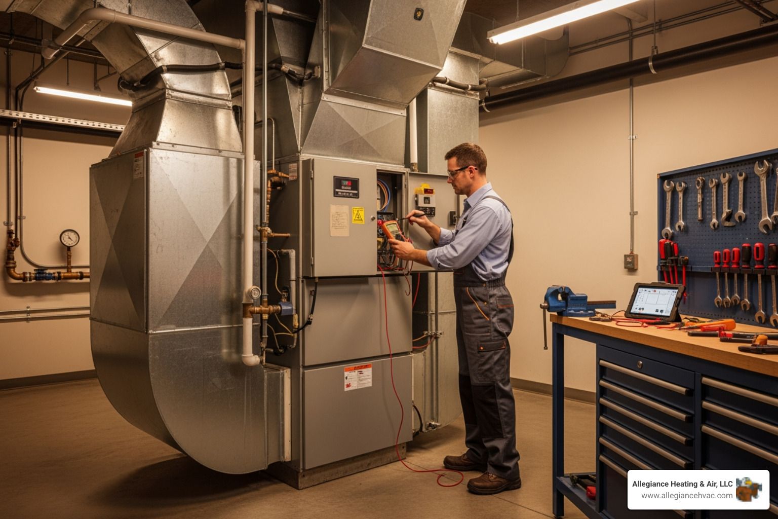 commercial office space with comfortable heating in winter - commercial furnace repair in greenville, in