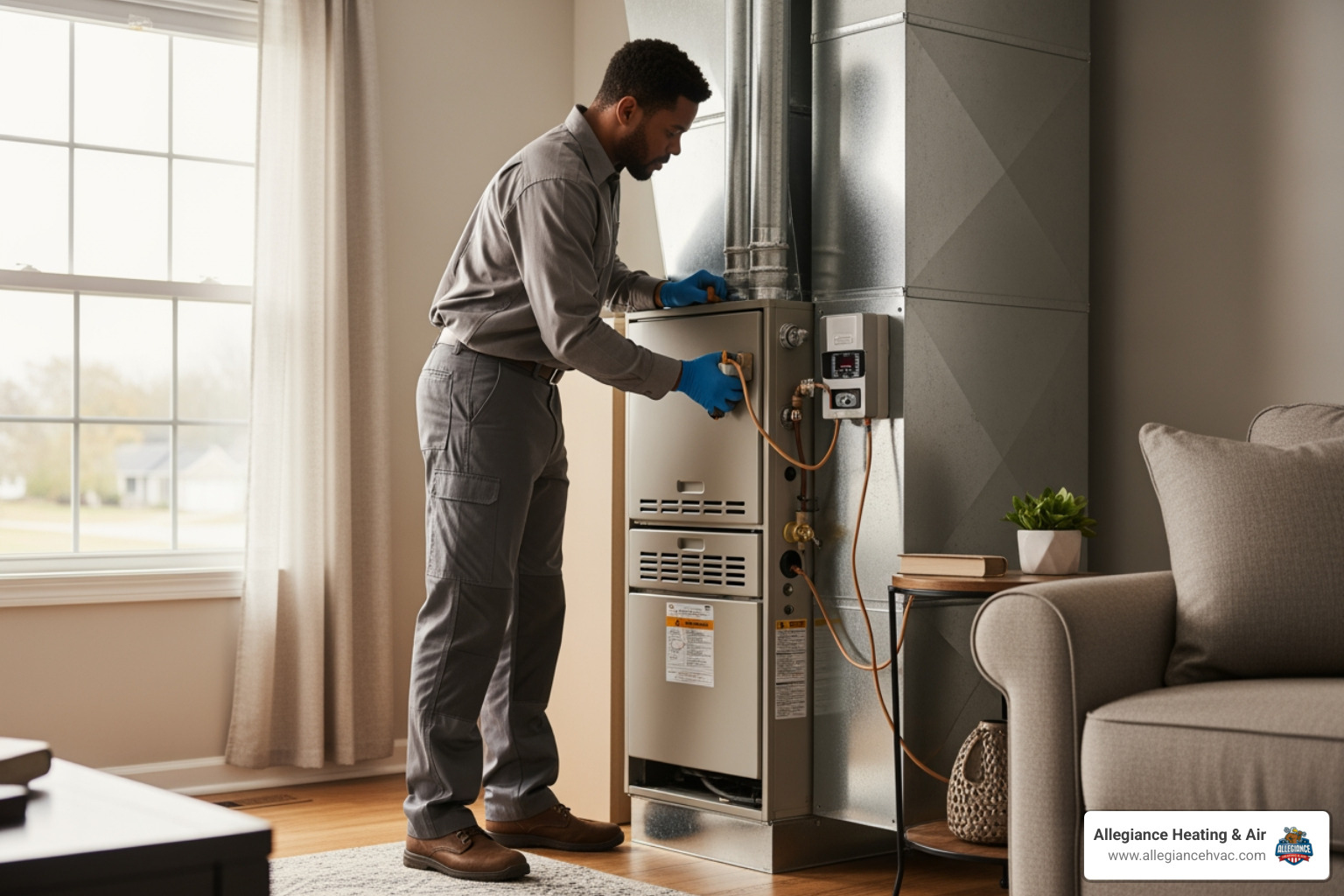 heating replacement in new albany, in