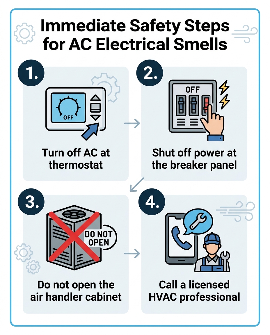Immediate Safety Steps for AC Electrical Smells