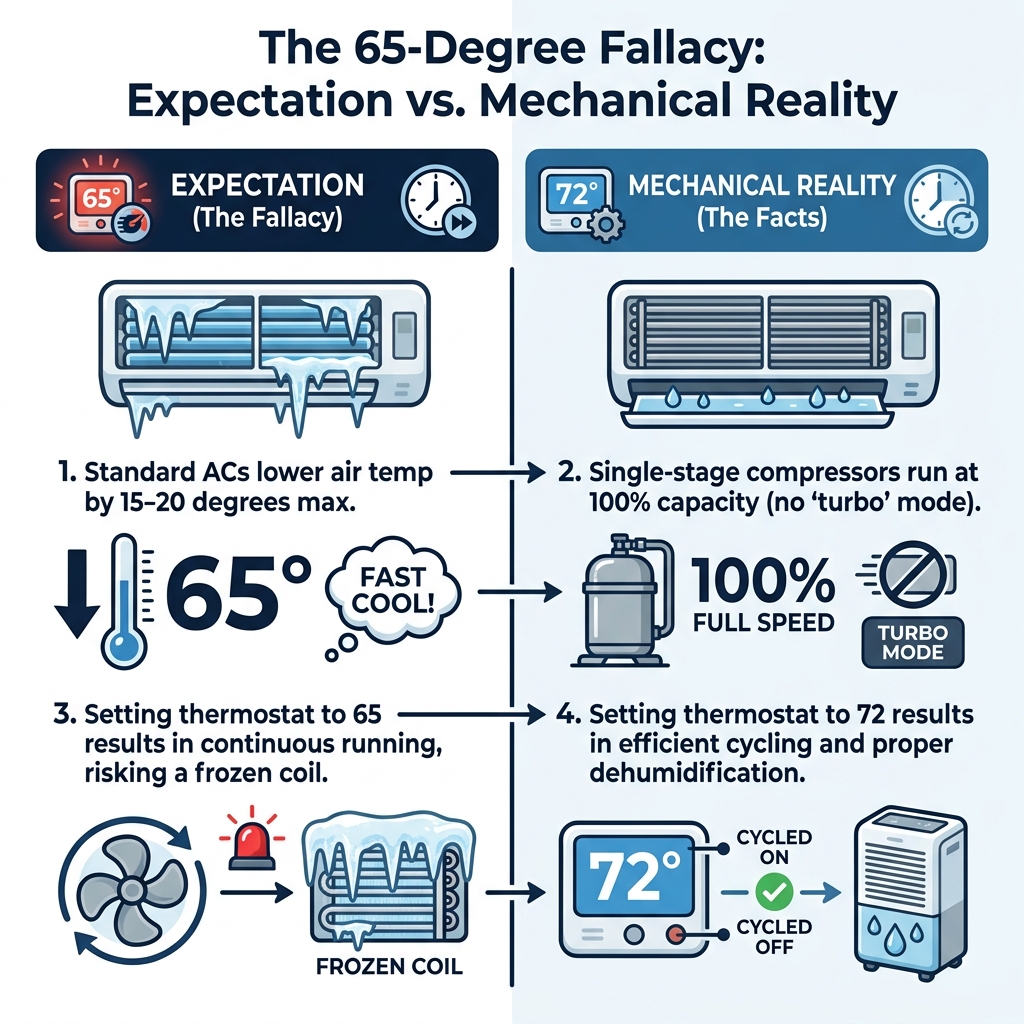 The 65-Degree Fallacy: Expectation vs. Mechanical Reality