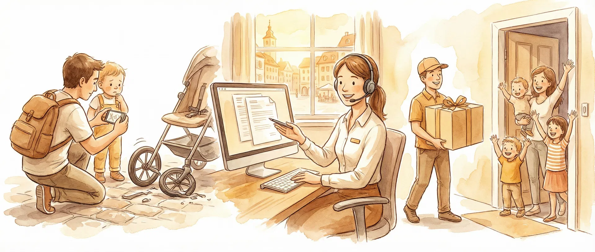 Zenibee Care claims process illustration