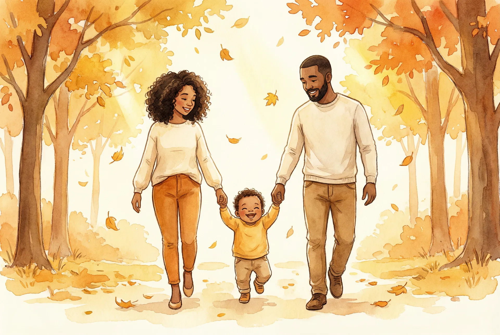 Family walking together with Zenibee gear
